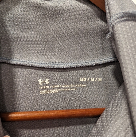 UNDER ARMOUR men's gray funnel neck pull-over sweatshirt - Picture 2 of 7